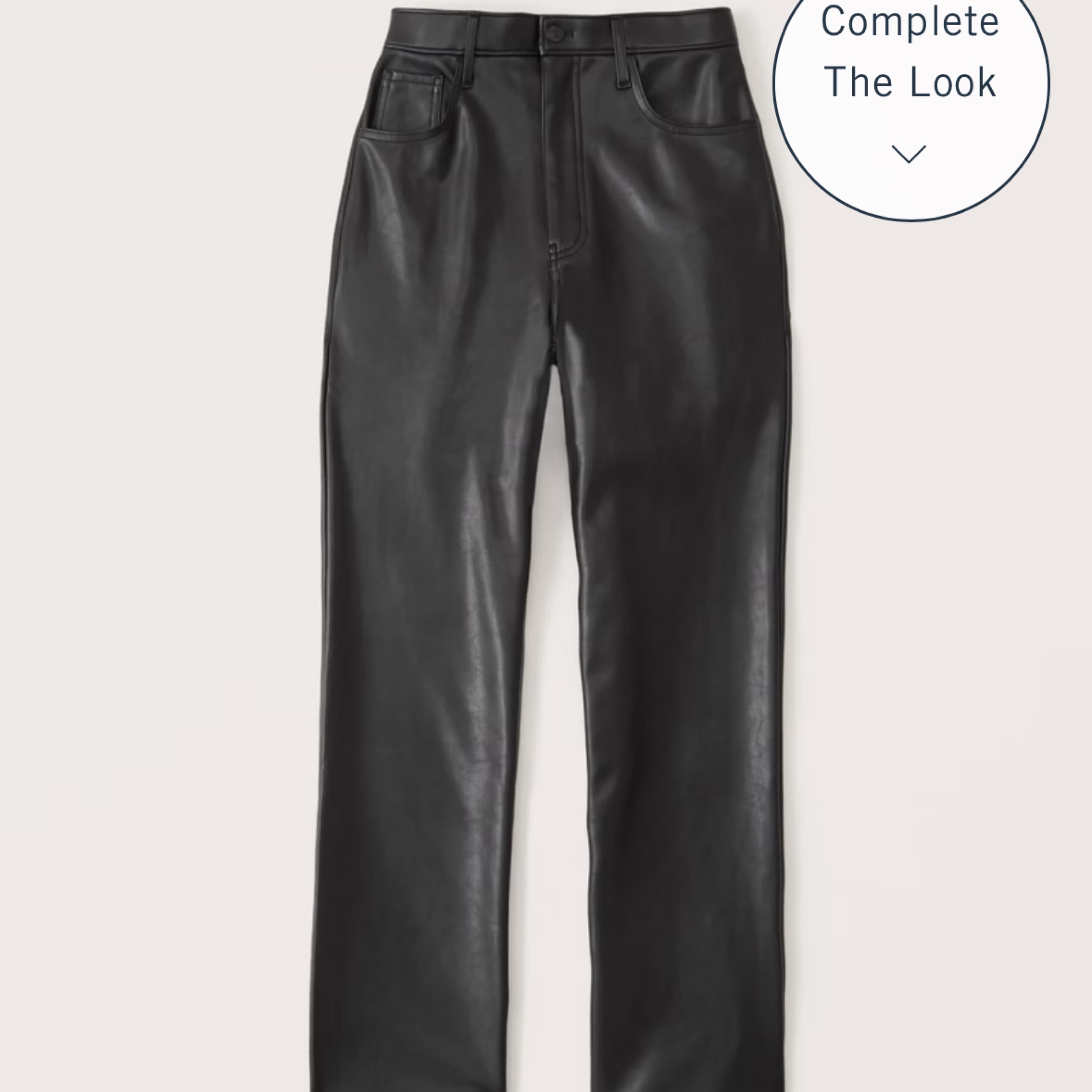 Straight Leather Pant - Image 1