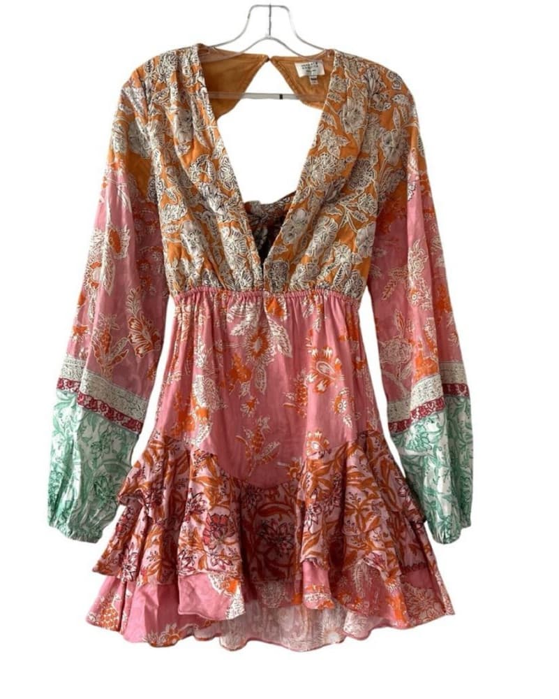 Hemant & Nandita Sidra mini dress Open b - Image 3