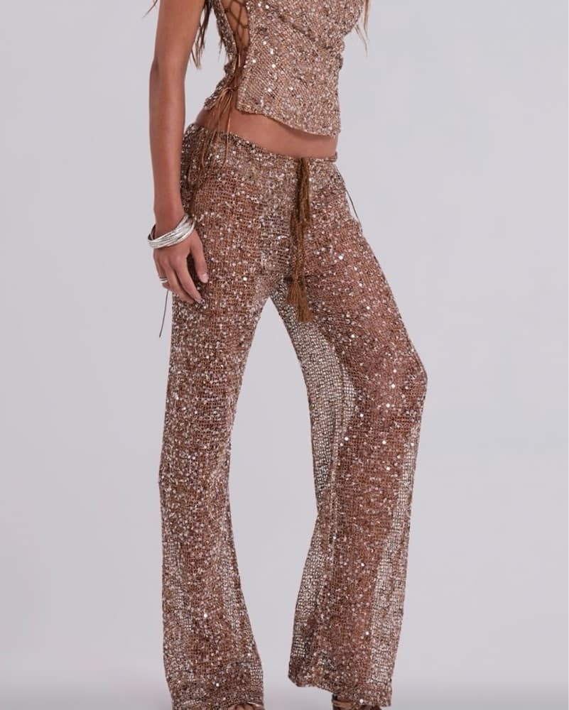 Jaded London Sequin Deva Trousers - Image 1
