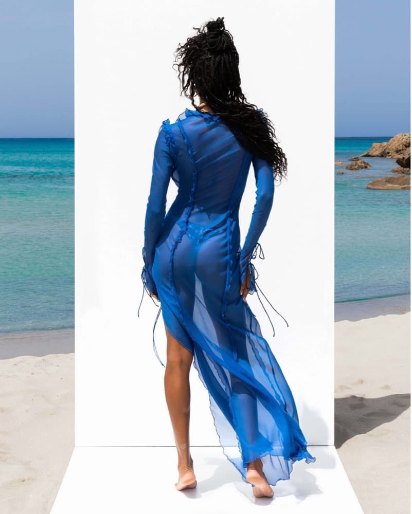 Rat & Boa Blue Maxi Dress Coverup - Image 6