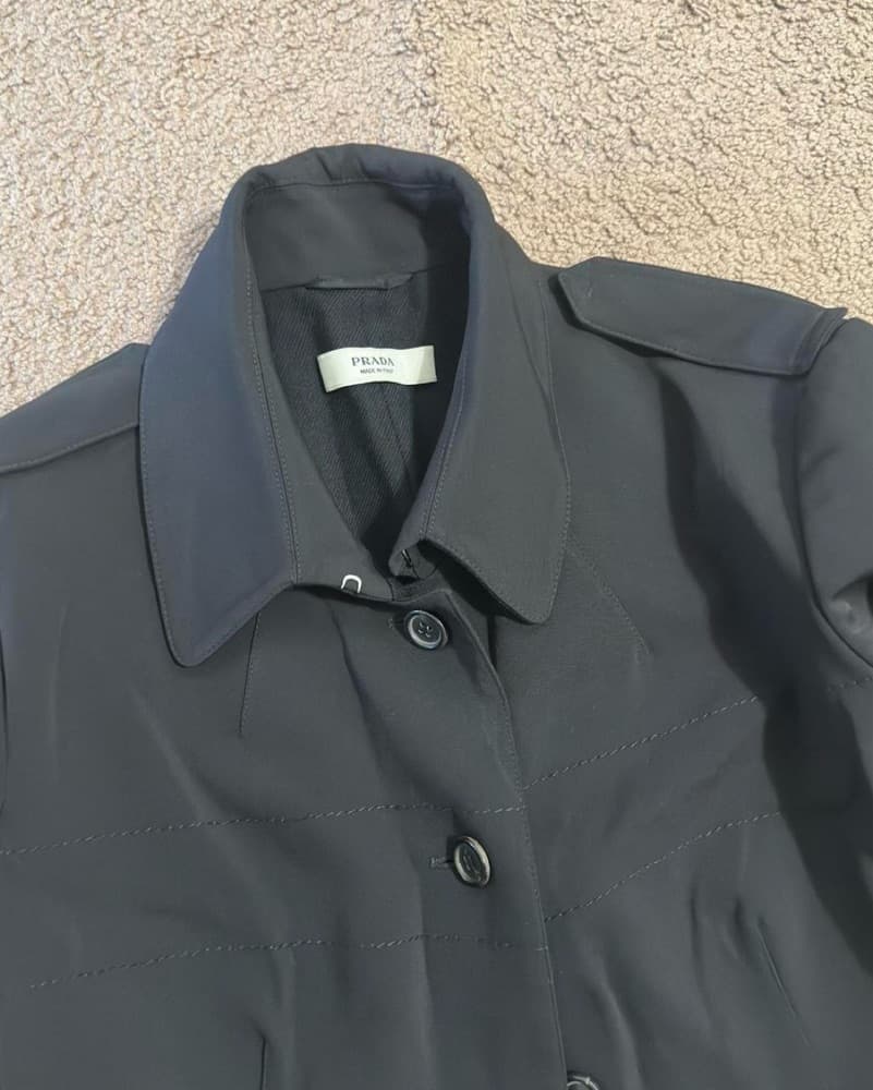 Prada vintage 2000s collar trench coat - Image 3