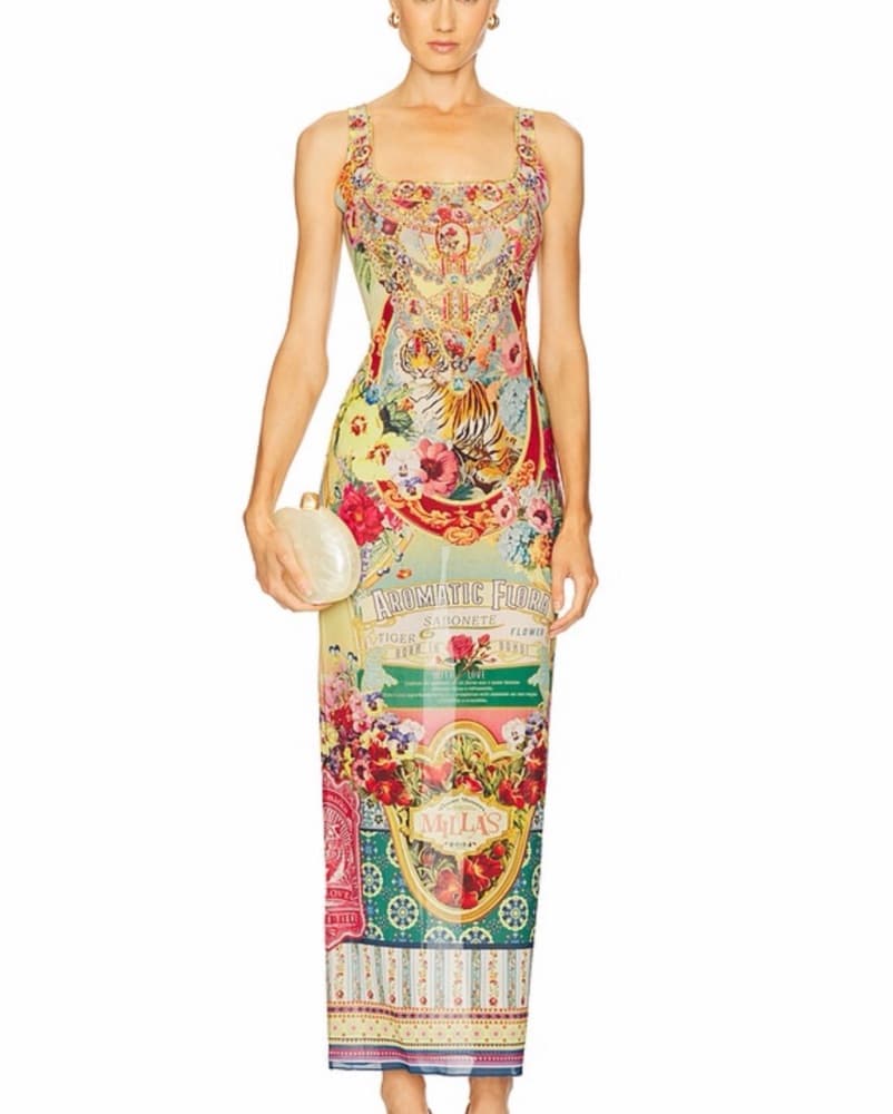 Camilla Square Neck Long Dress  - Image 5