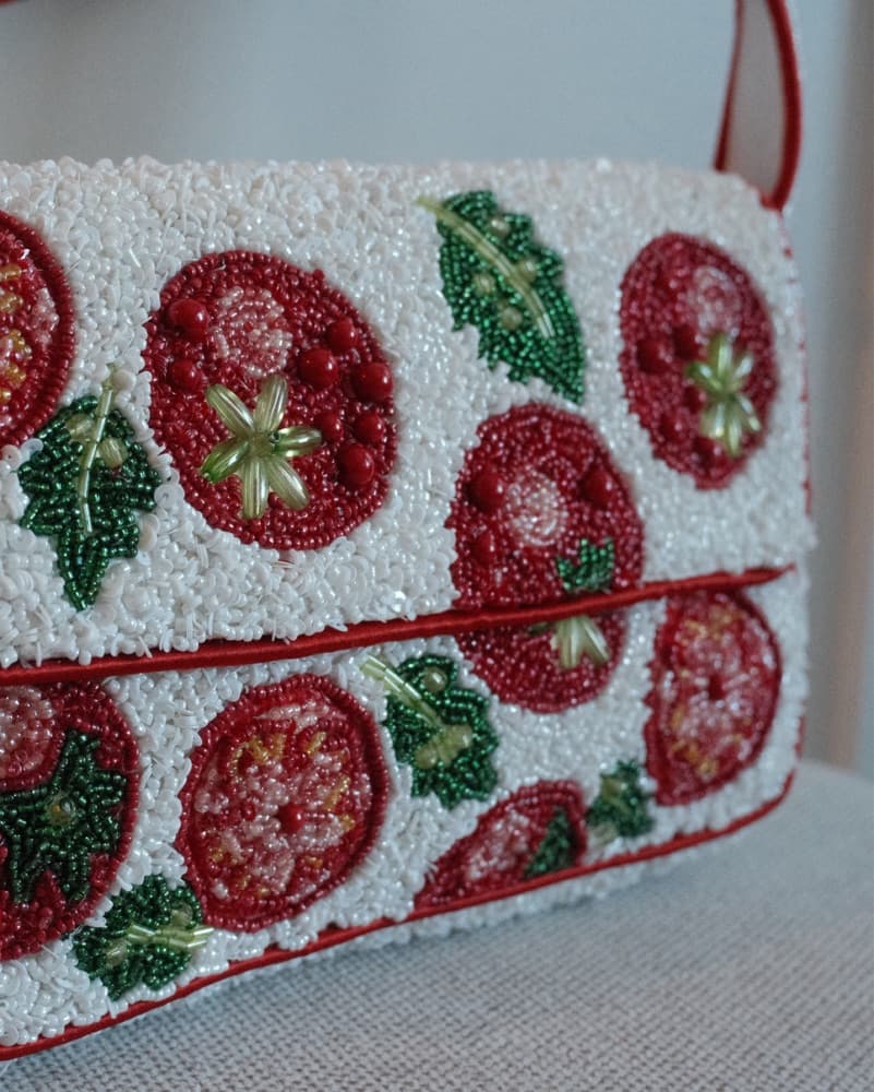 Beaded Tomato Bag - Image 3