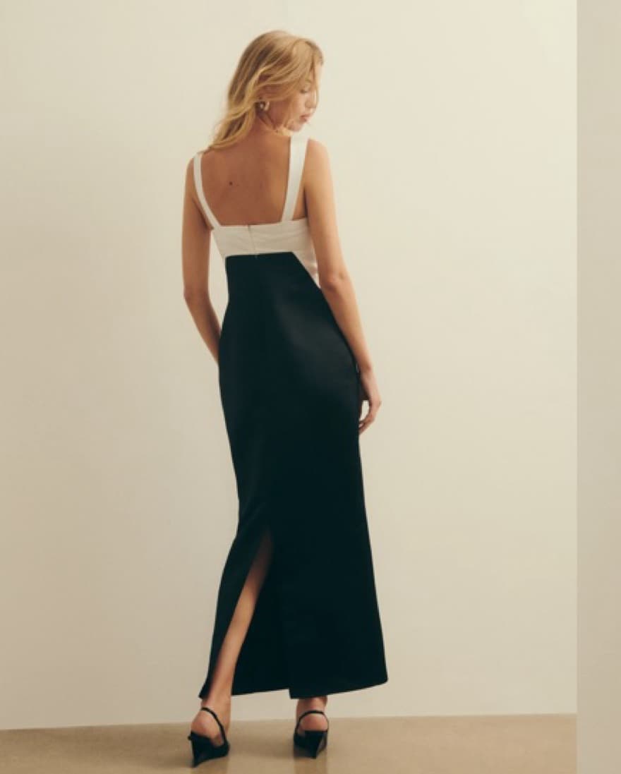 Reformation Black And White Dress - Image 2
