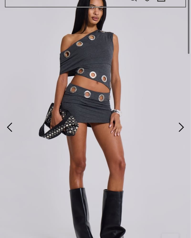 Jaded Ldn Zarco Asymmetric Mini Dress Wi - Image 1