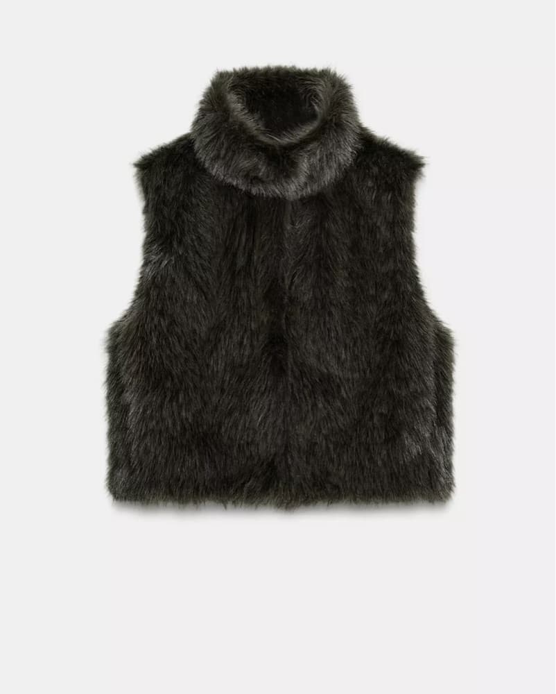 Brown Fur Vest - Image 3