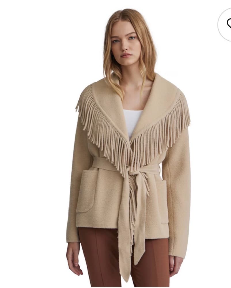 NVLT Fringe Coat Cardigan - Image 2