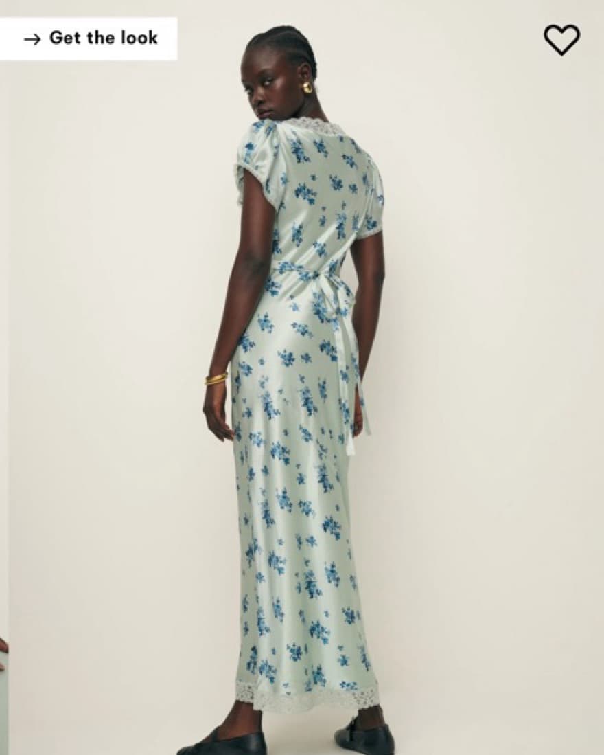 Refromation Silk Long Dress - Image 3