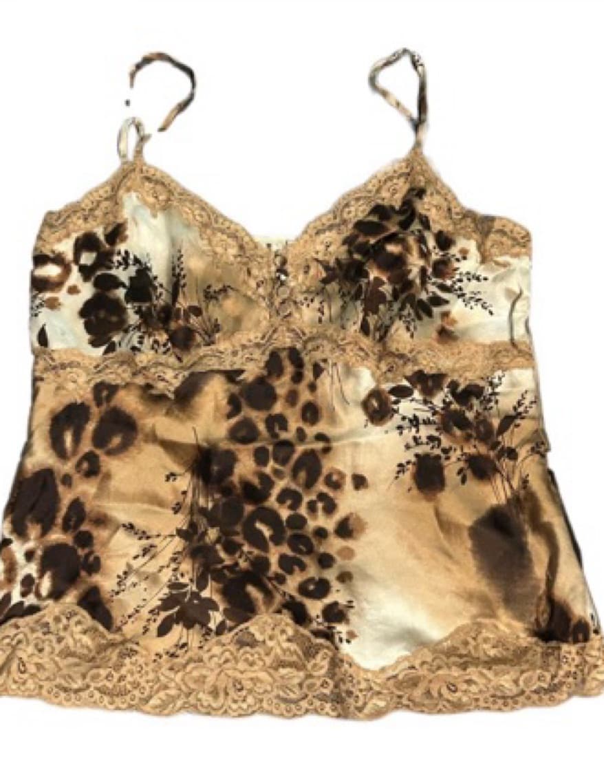 Leopard  Print Lace Cami - Image 3