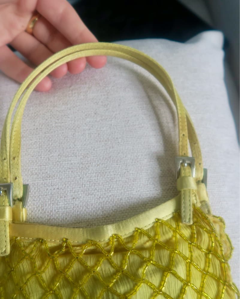 Prada Beaded Yellow Bag  - Image 6
