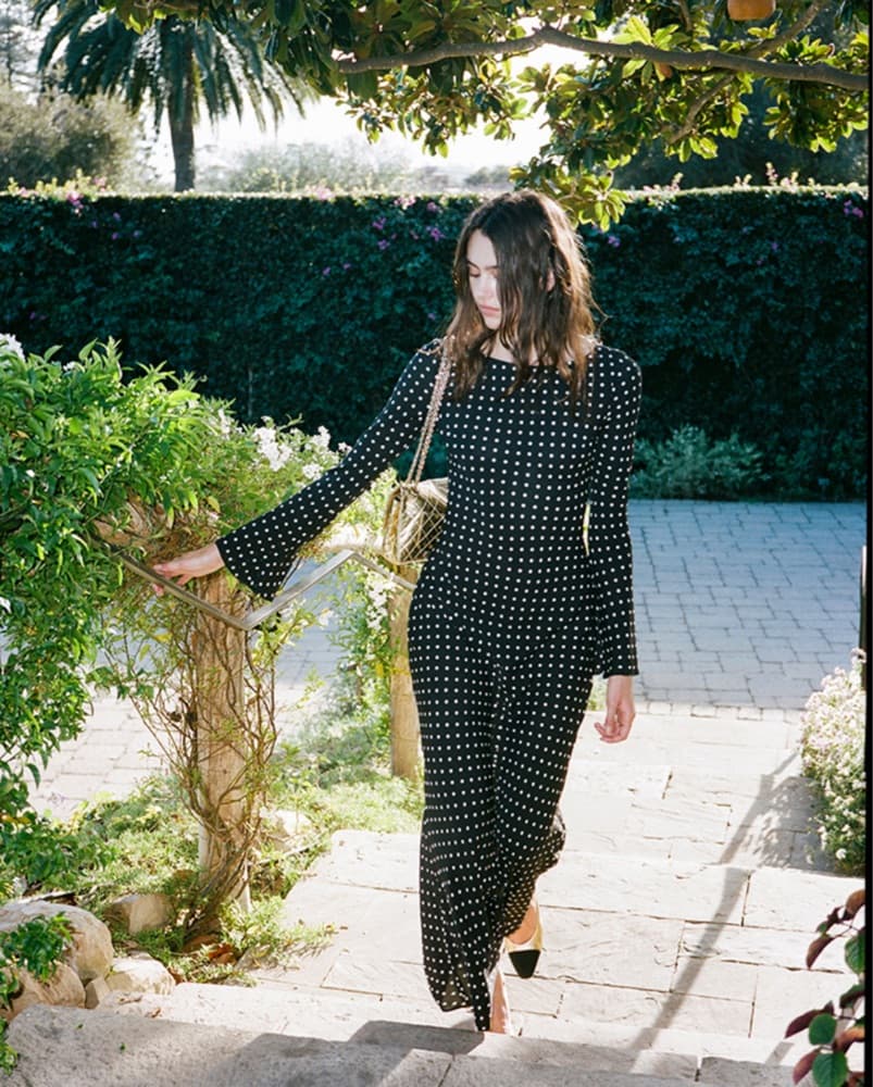 Long Sleeve Polka Dot Dress - Image 1