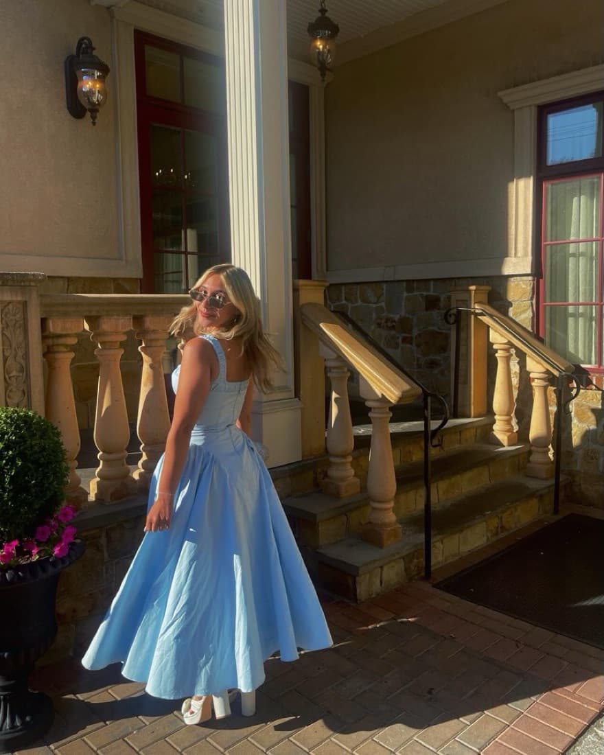 House of CB Blue Maxi  - Image 3