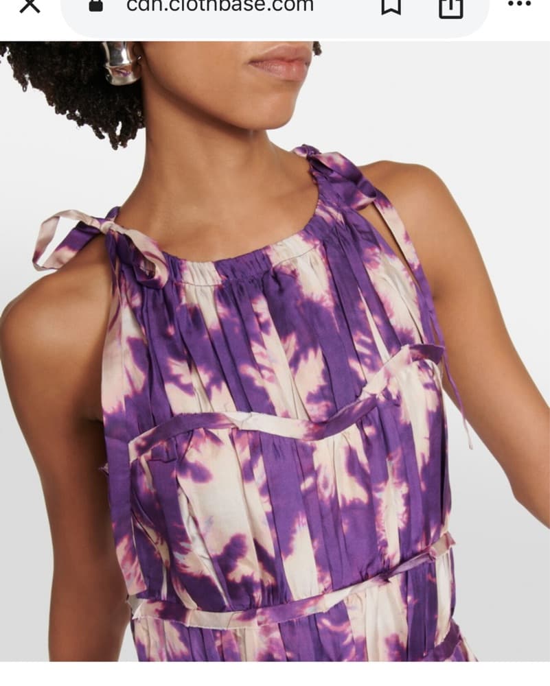 Ulla Johnson Serafina Gown Cassis Blur - Image 5