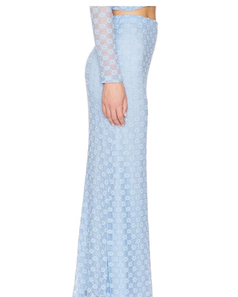 Bardot Cornflower Blue Maxi Skirt - Image 2