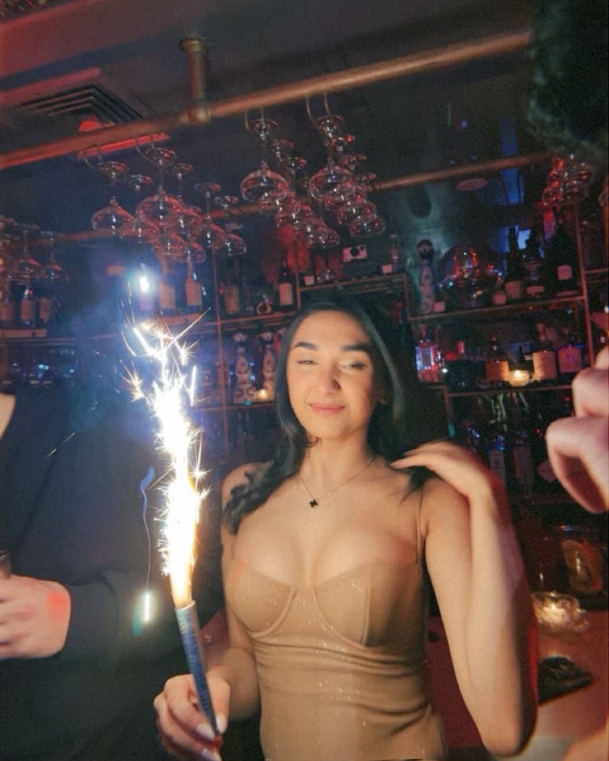 Gold Mini Dress  - Image 1