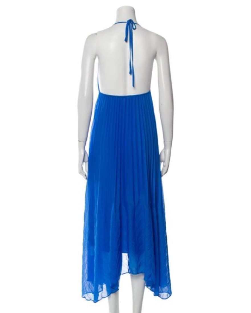 Alice & Olivia Blue Pleated Maxi  - Image 2