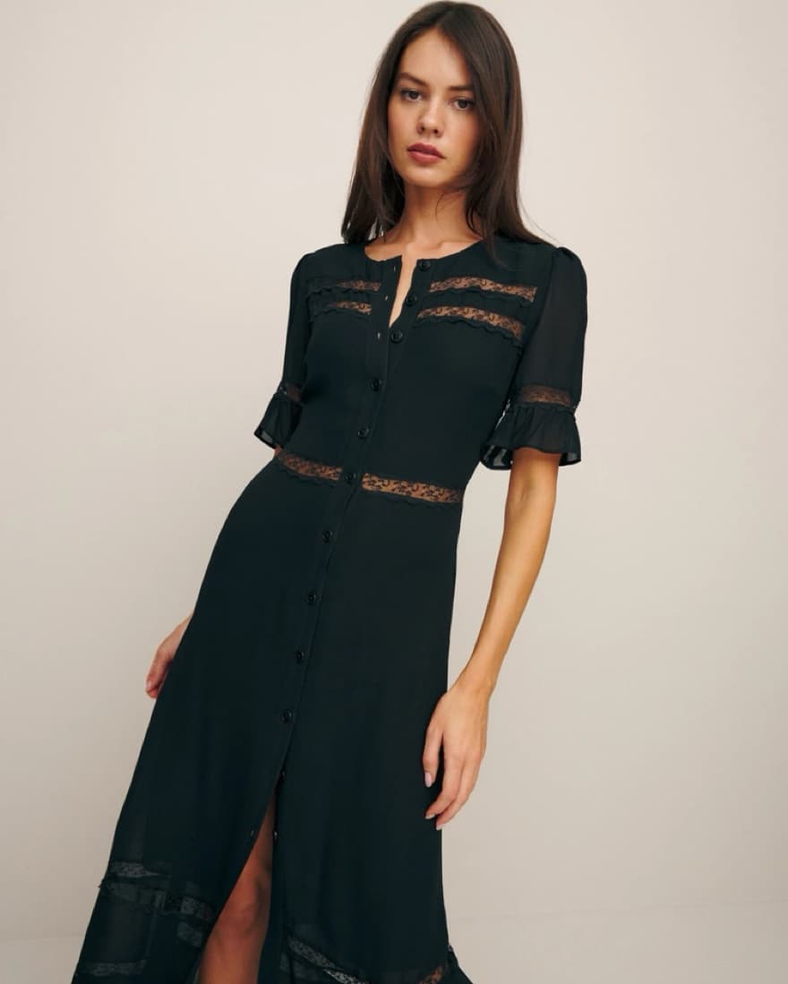 Woodson Dress - Black Reformation Dress - Image 2