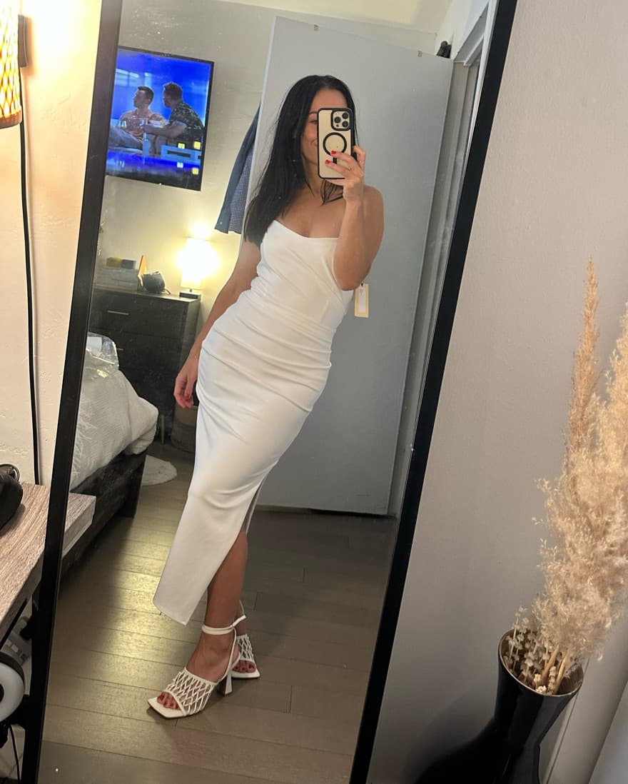 Katie May Ashun Dress - Midi & Ivory - Image 4
