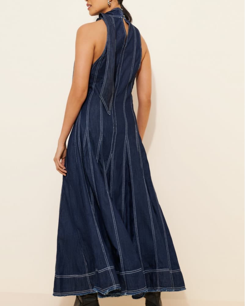  Denim Maxi Dress - Image 3