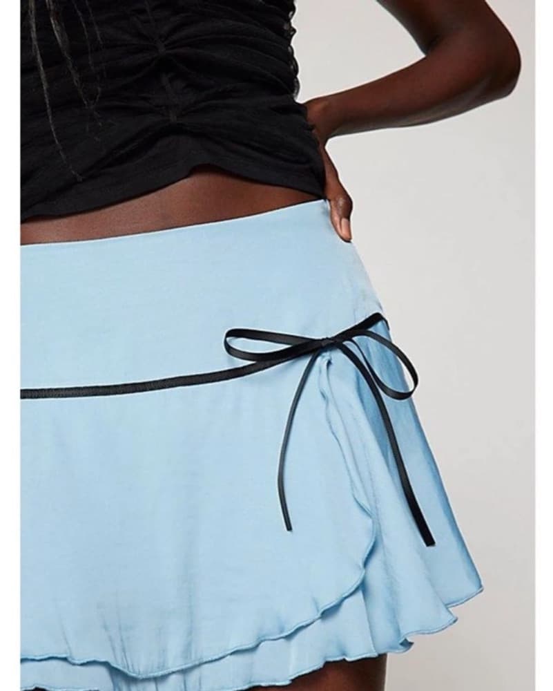 KIMCHI BLUE Silk Miniskirt - Image 2