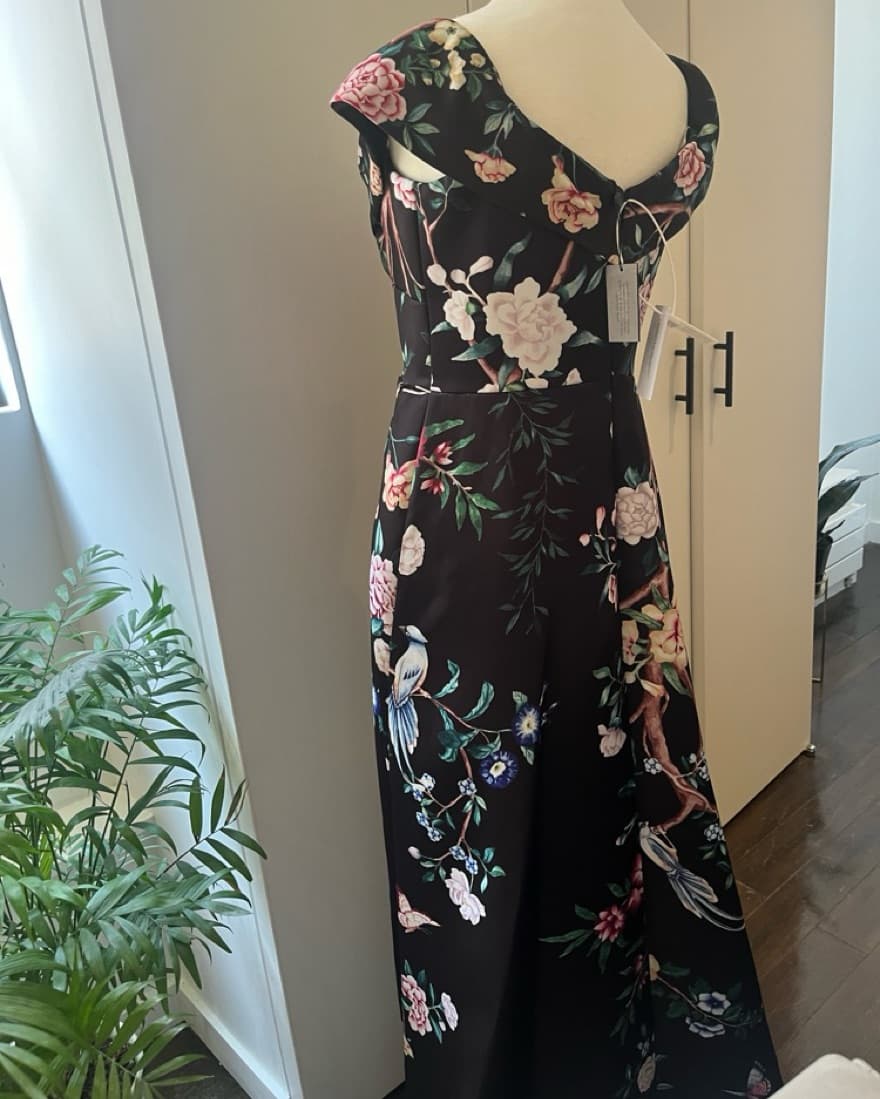 Marchesa Notte Paradise Midi Dress - Image 4