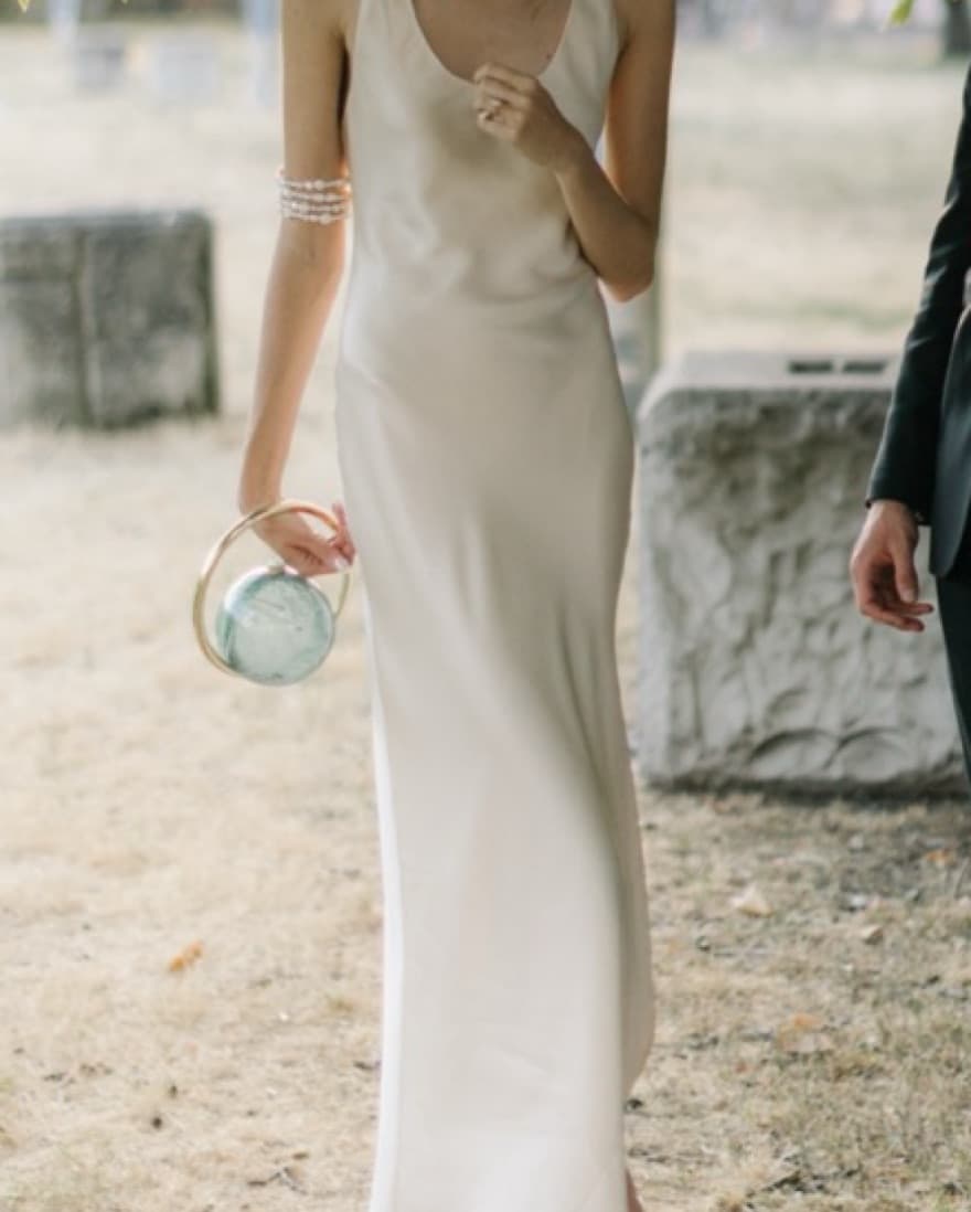 Reformation Brendan Dress- Almond - Image 2