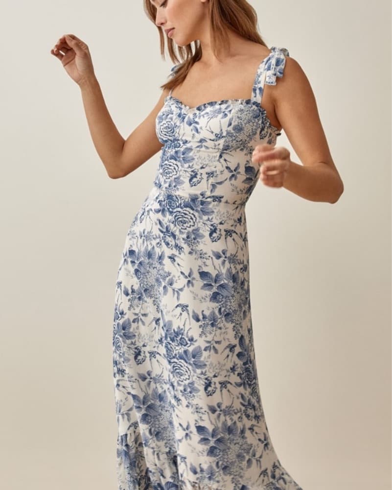 Reformation Nikita Dress In Pompadour - Image 2