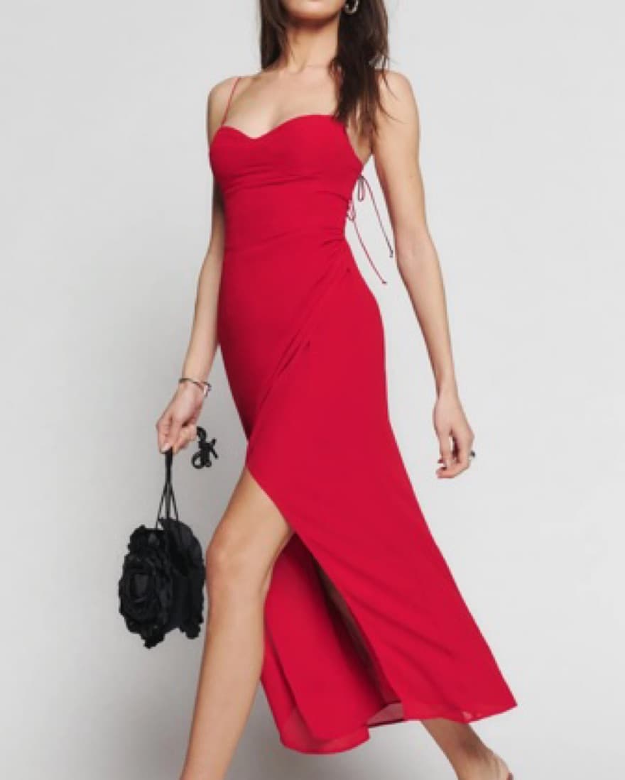 Reformationr Red Dress - Image 4