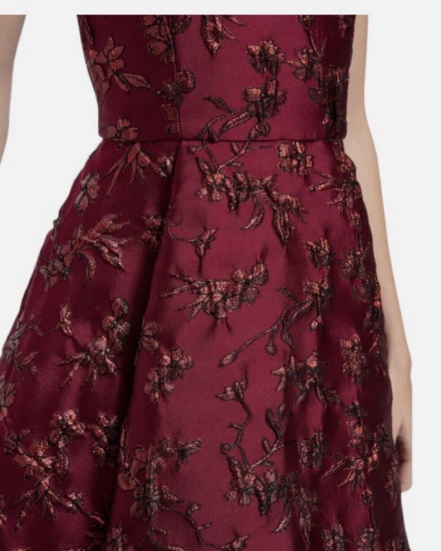 Alice + Olivia Womens Burgundy Floral Sp - Image 3