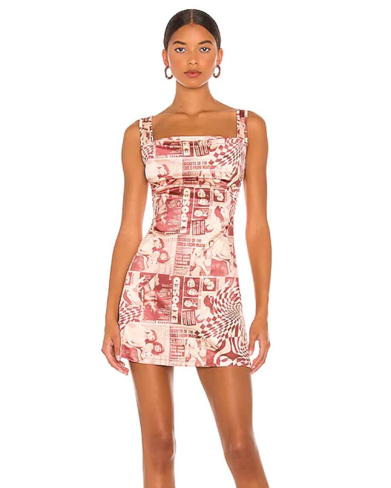 Miaou Ginger Dress In Wanted Red - Image 1
