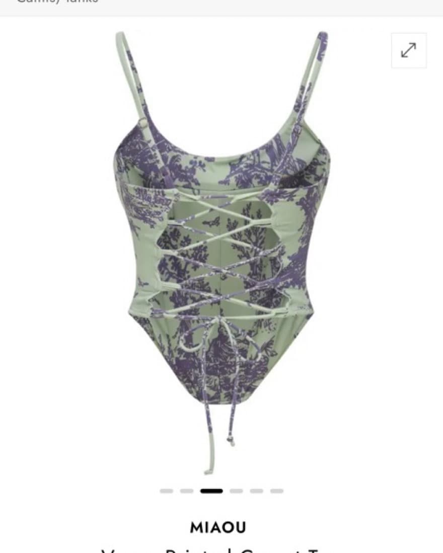 MIAOU  Venus Printed Corset Top - Image 4