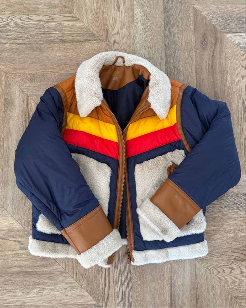 Mother Aviator Fur Collar Jacket - Image 3