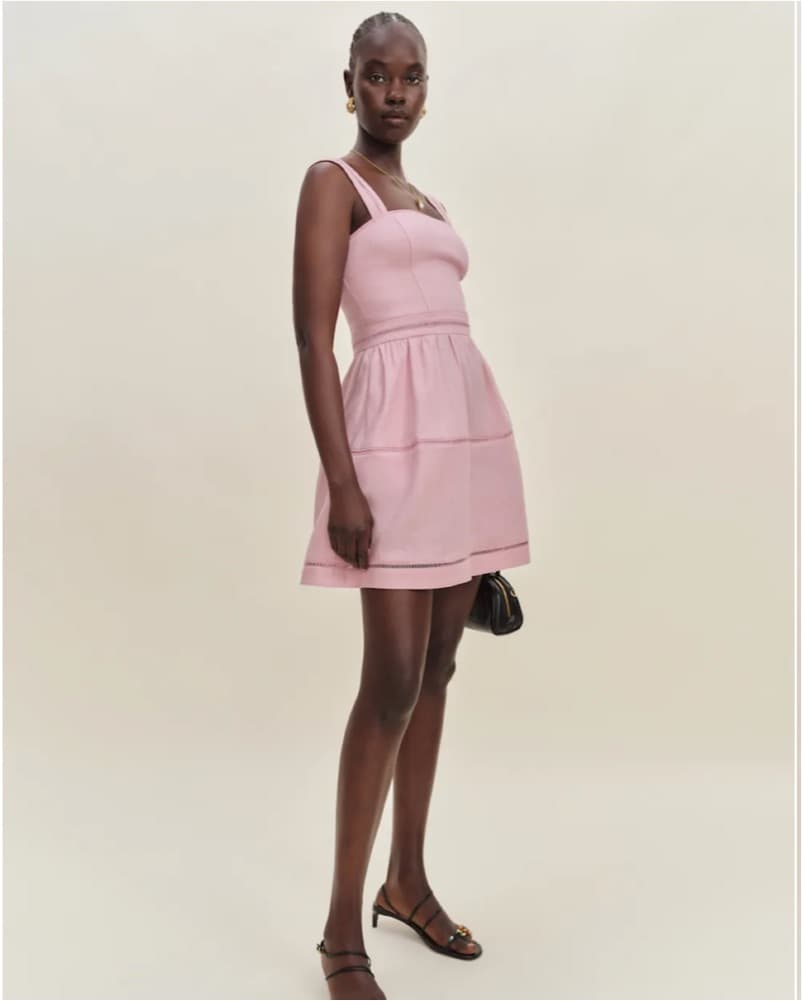 Everett Mini Linen Dress - Image 1