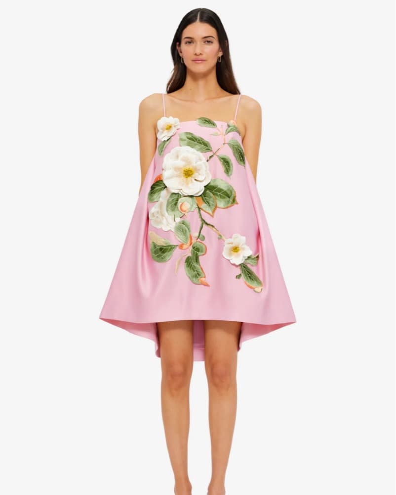 Leo Lin Felicia Applique Floral Dress - Image 1