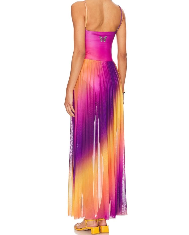 Agua Bendita Rainbow Sheer Dress - Image 2