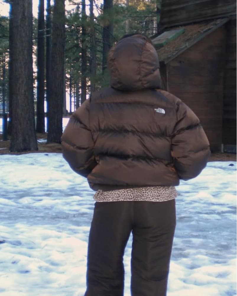 North Face Brown Puffer Jacket - Image 3