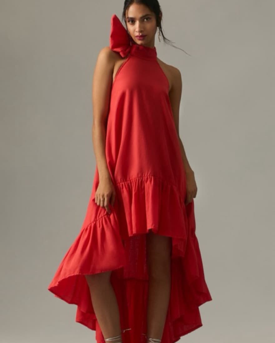 Erika Pena Josephine High Low Bow dresse - Image 2