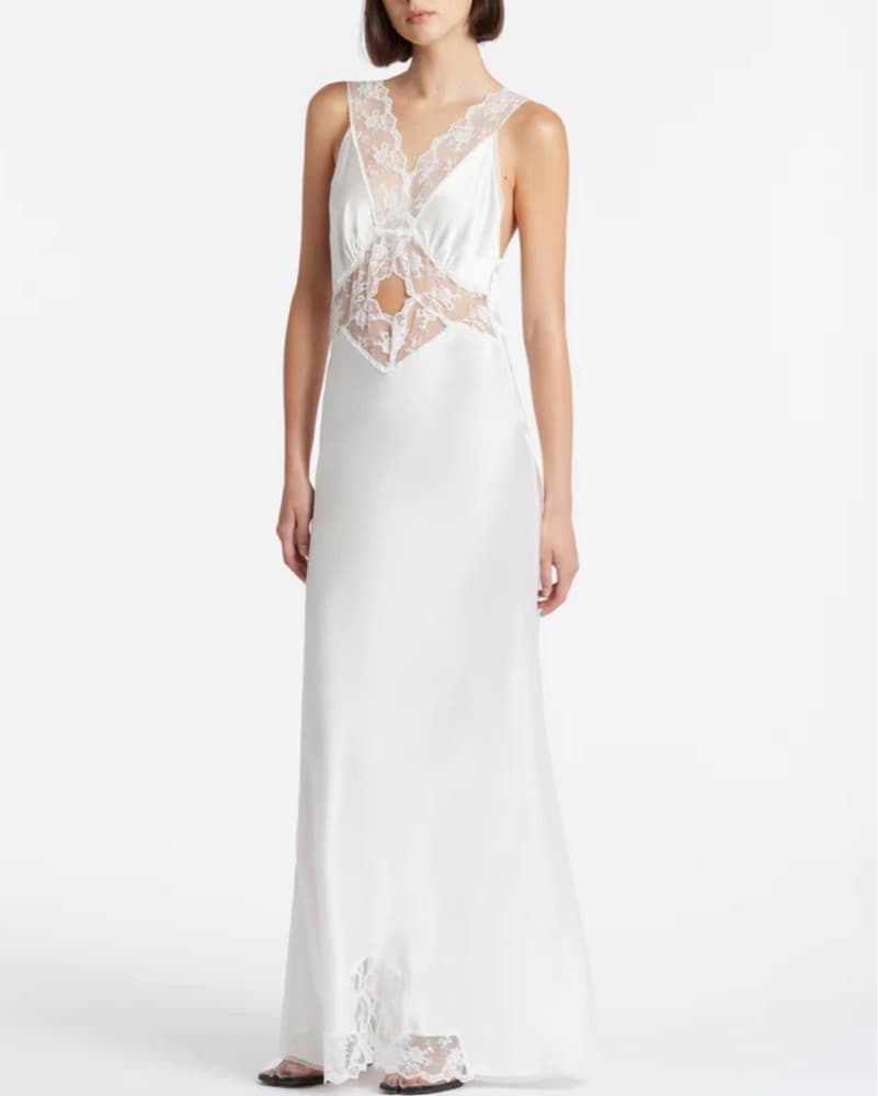 SIR The Label White Lace Dress - Image 2