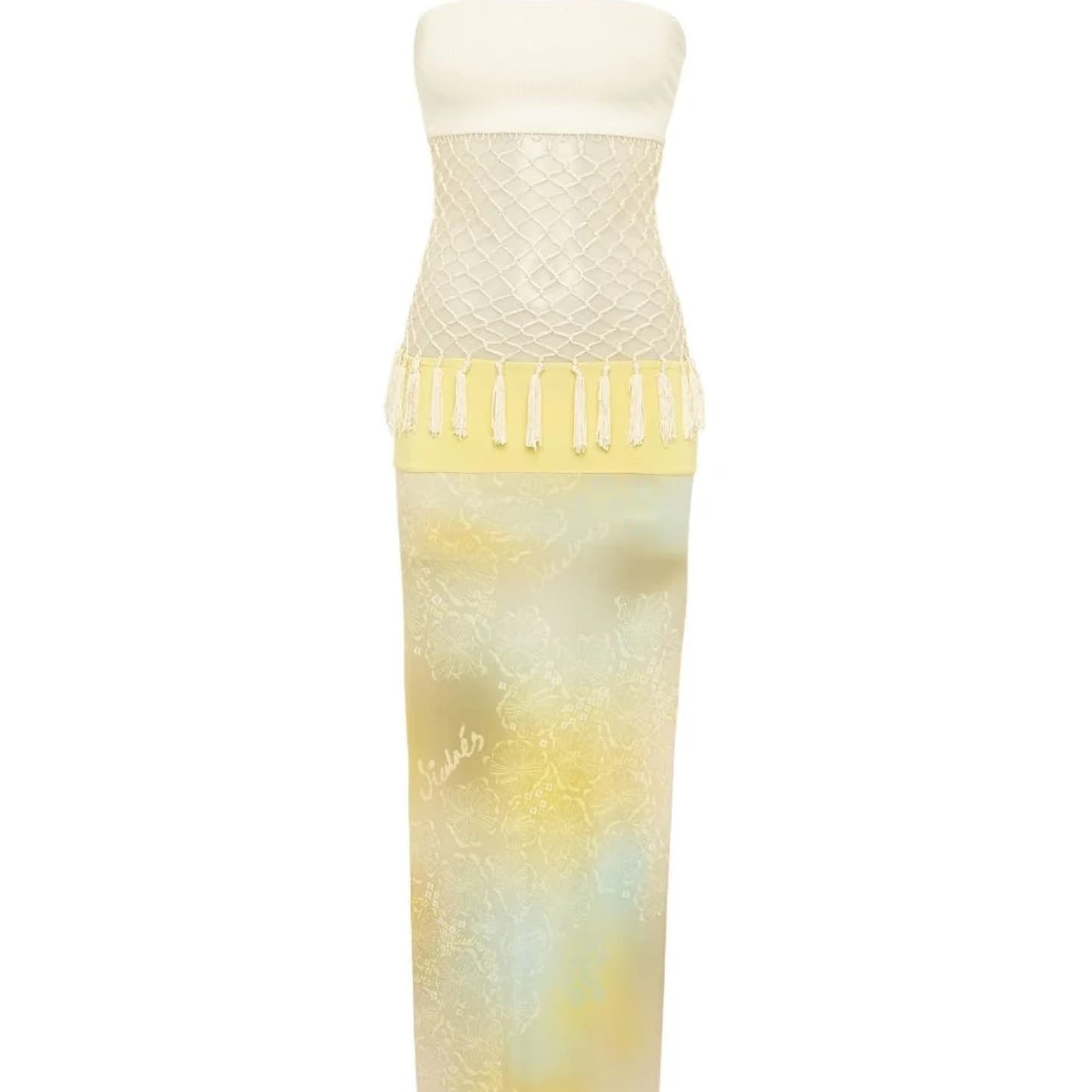 Siedres Vera Net Paneled Maxi Dress Xs - Image 6