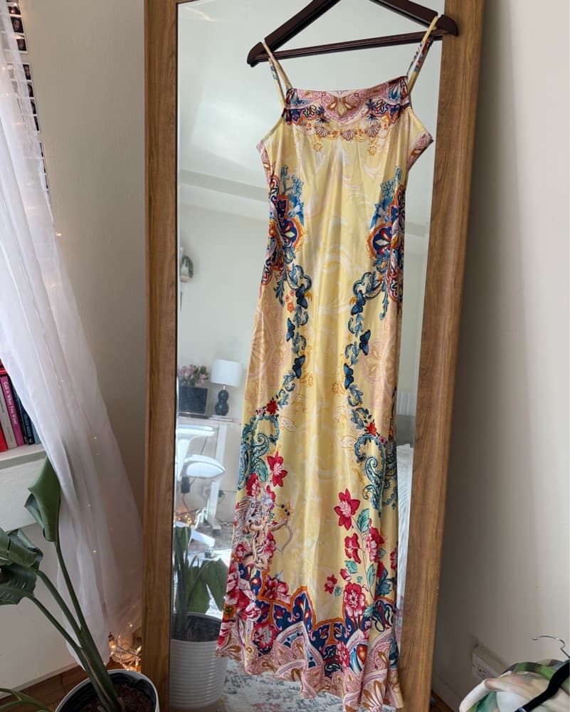 Yellow Slip Dress - Image 1