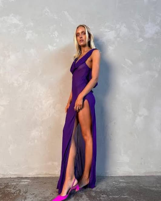 Rat & Boa Absinthe Purple Dress  - Image 2