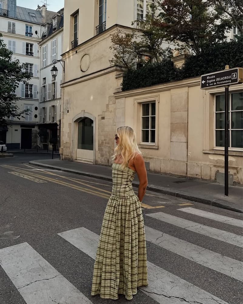 Plaid Maxi dress - Image 3