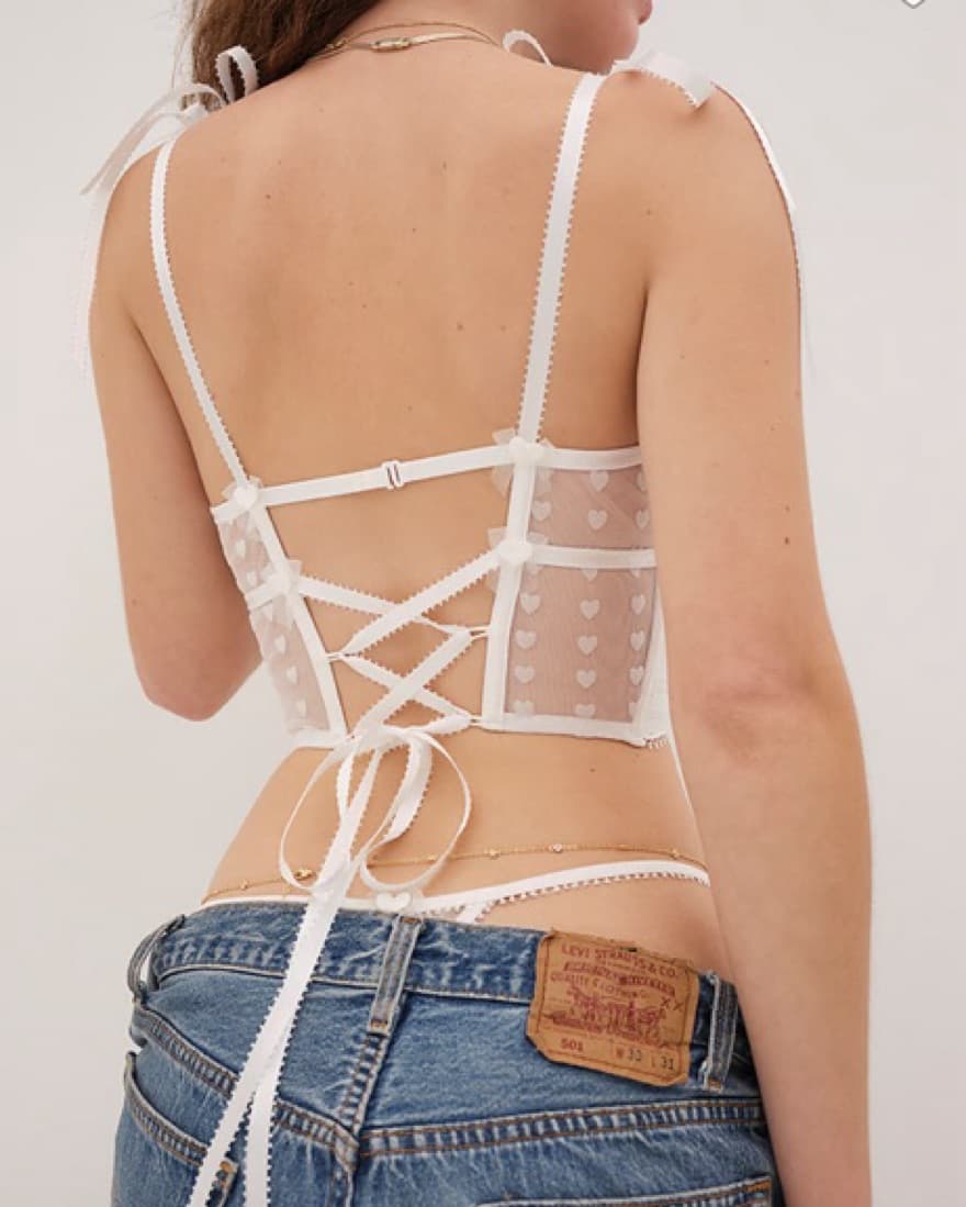 for love & lemons heart window bustier - Image 3
