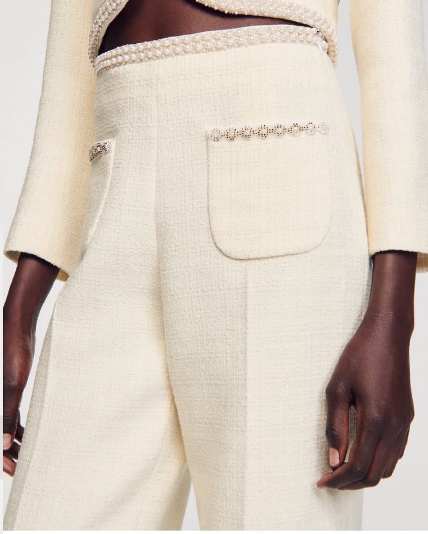 Sandro Tweed Trousers  - Image 3