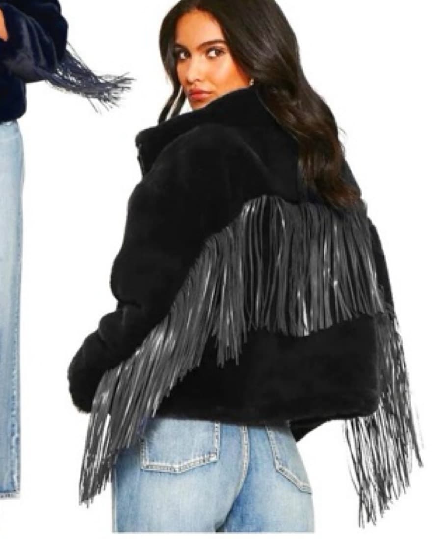 Faux Fur Frindge Coat - Image 5