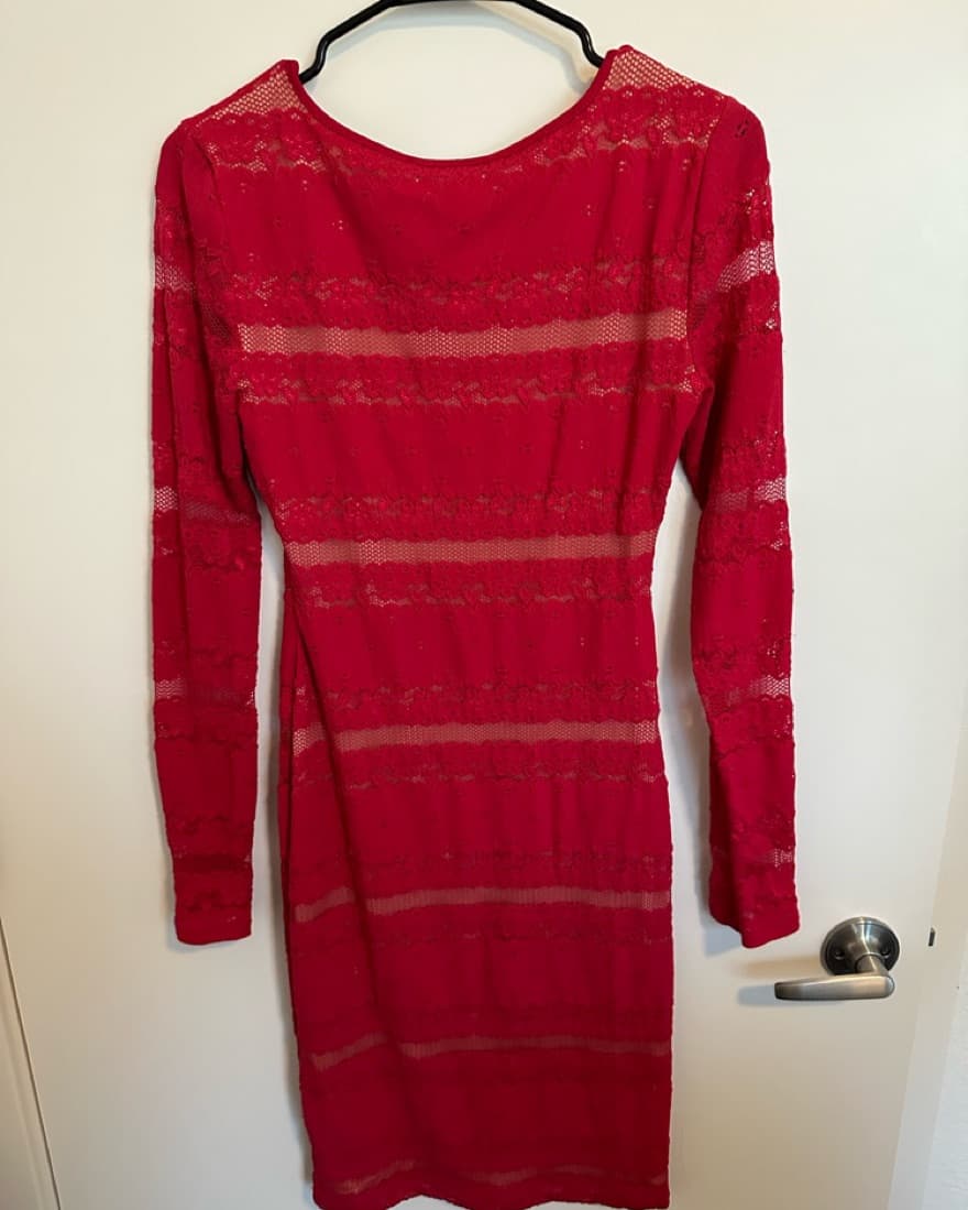 BCBG Red Long dress - Image 4