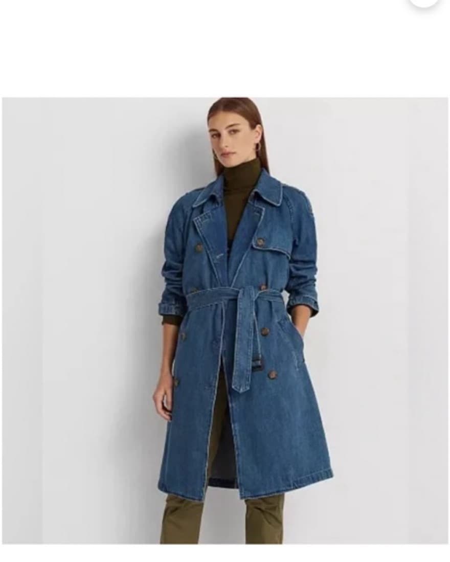 Ralph Lauren Denim Trench Coat - Image 1