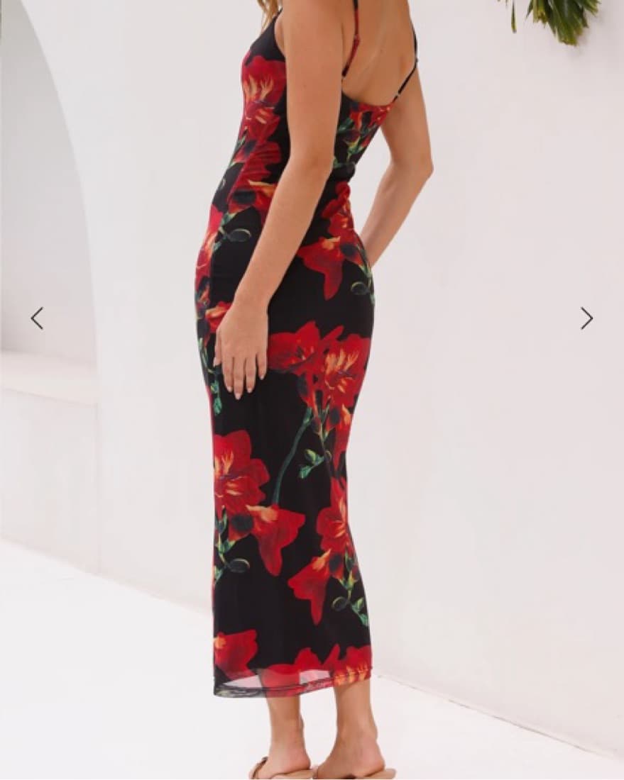 Hello Molly Mesh Midi Dress - Image 4