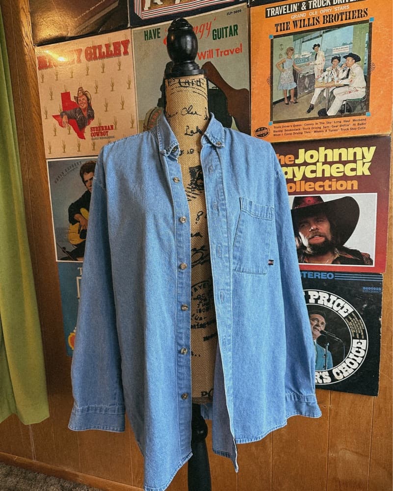 Vintage Dickies Western Denim workshirt - Image 2
