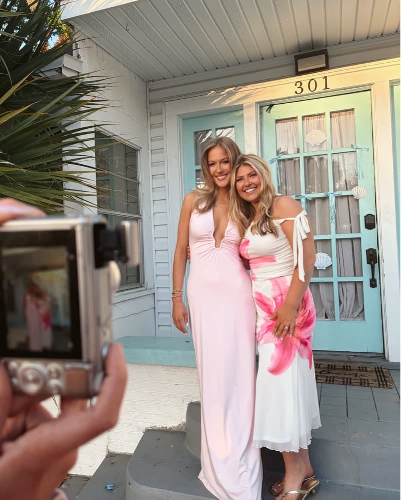 Pink Halter Maxi Dress - Image 4